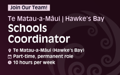 Join our team! Hawke’s Bay Schools Coordinator