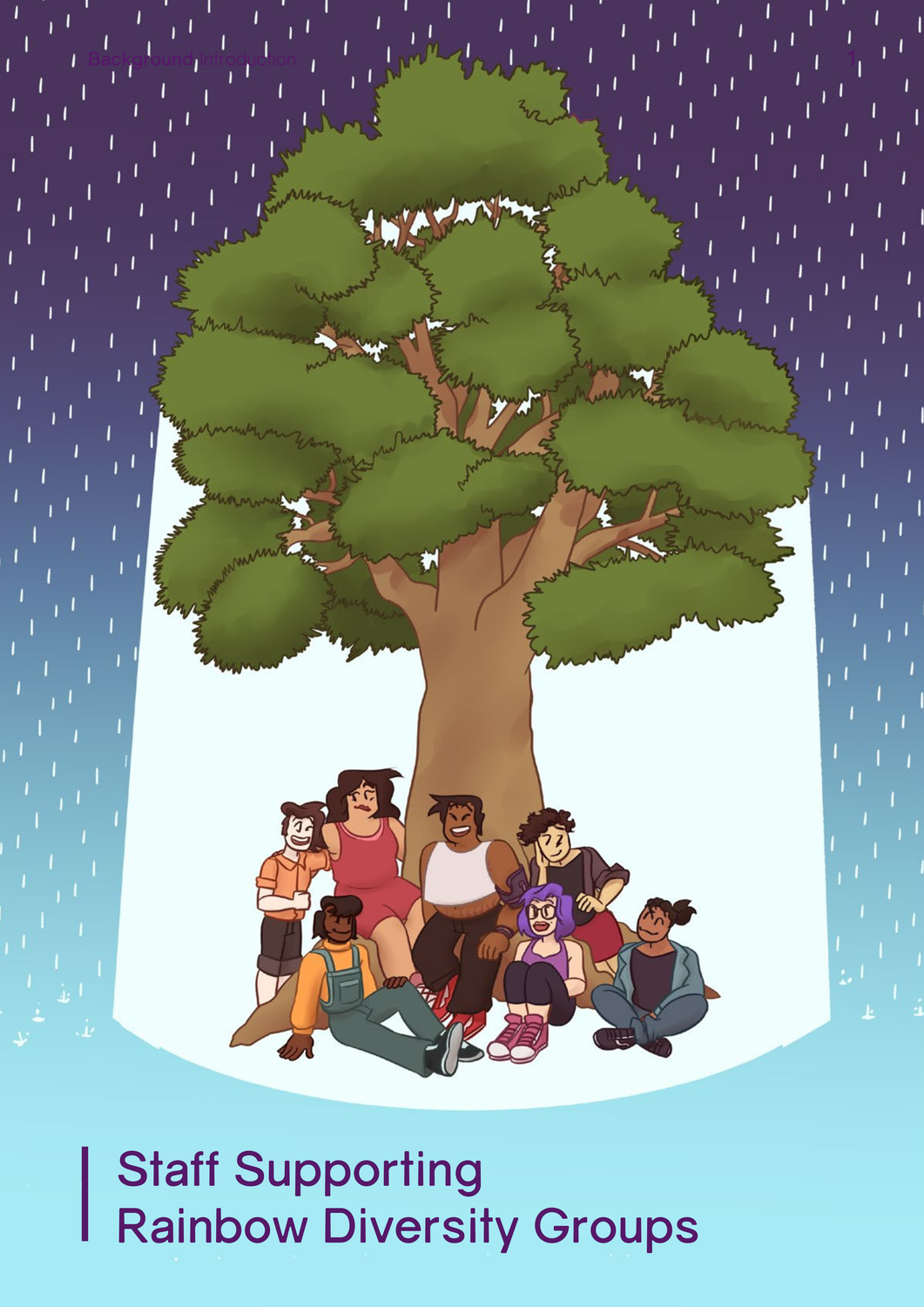 A cover illustration for the resource "Staff Supporting Rainbow Diversity Groups"