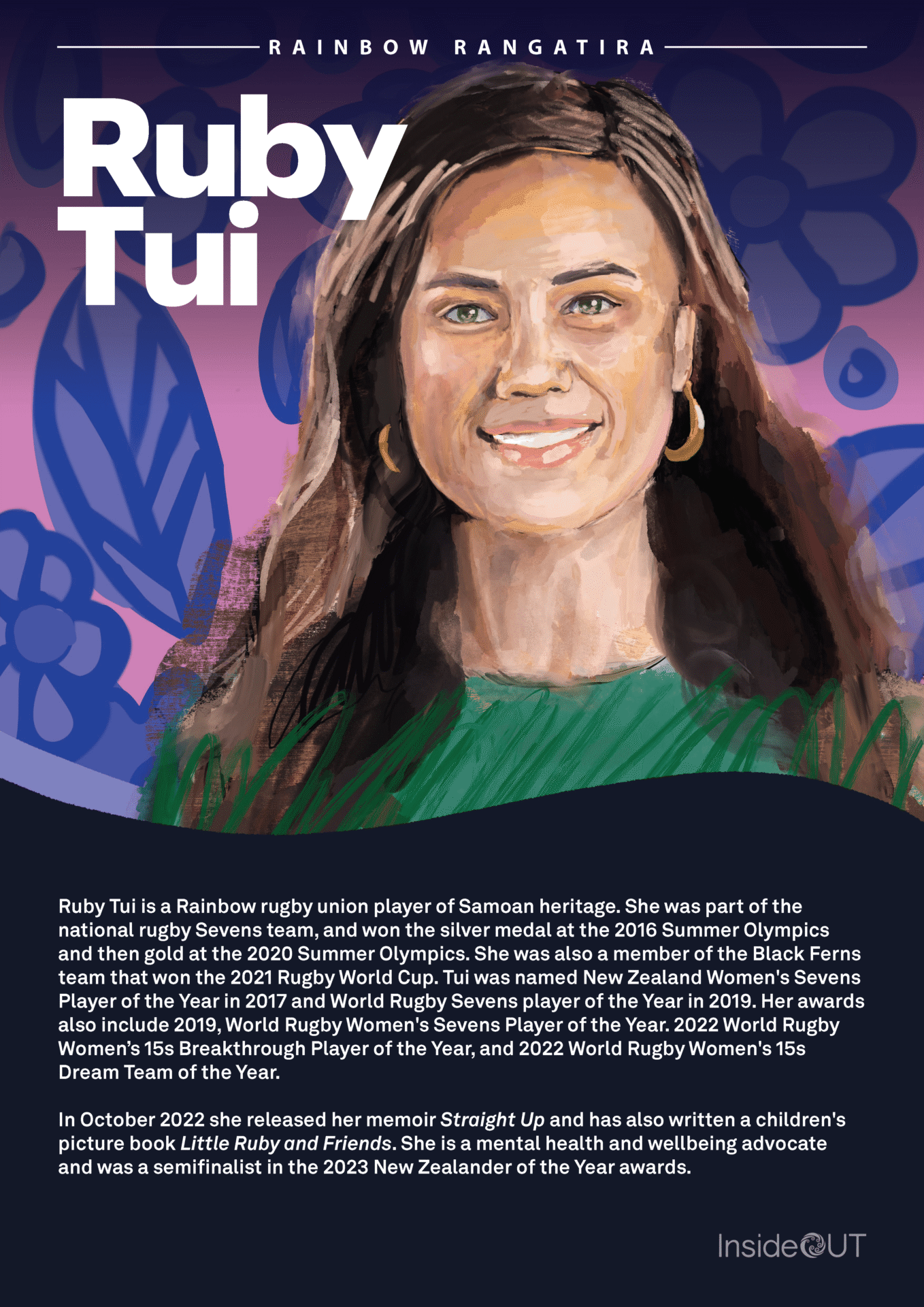 Ruby Tui poster Poster with an illustration of Ruby Tui
