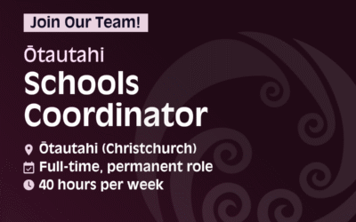 Join our team! Ōtautahi Schools Coordinator