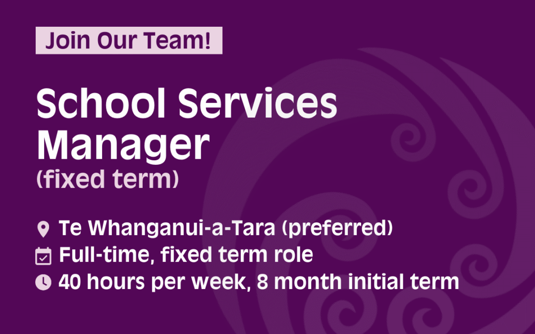Seeking fixed-term School Services Manager